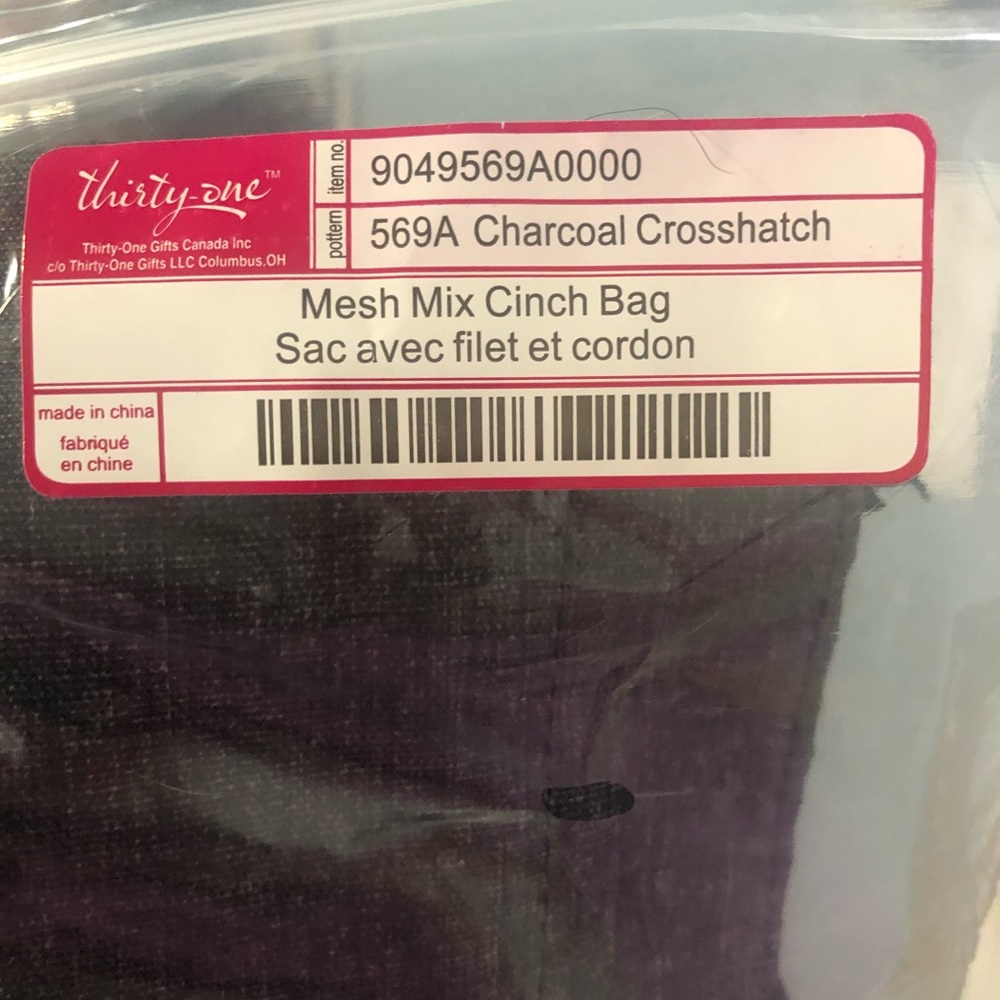 NIP - Mesh Mix Cinch Bag by Thirty-One